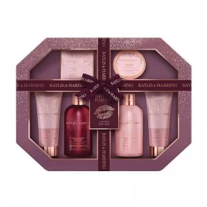 Image of Baylis & Harding Cranberry Martini Tray Set
