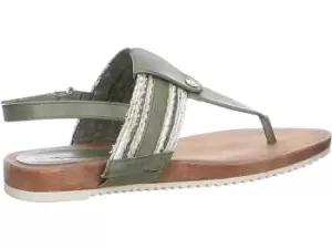 Tamaris Comfort Sandals khaki Da.-Sandalette 4