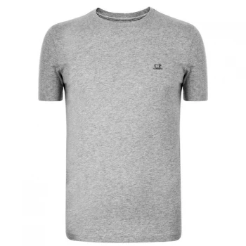 Image of CP COMPANY Reverse Goggle Print T Shirt - Grey Mel M93