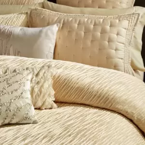 Image of Donna Karan Gold Dust Double Duvet Cover, Gold