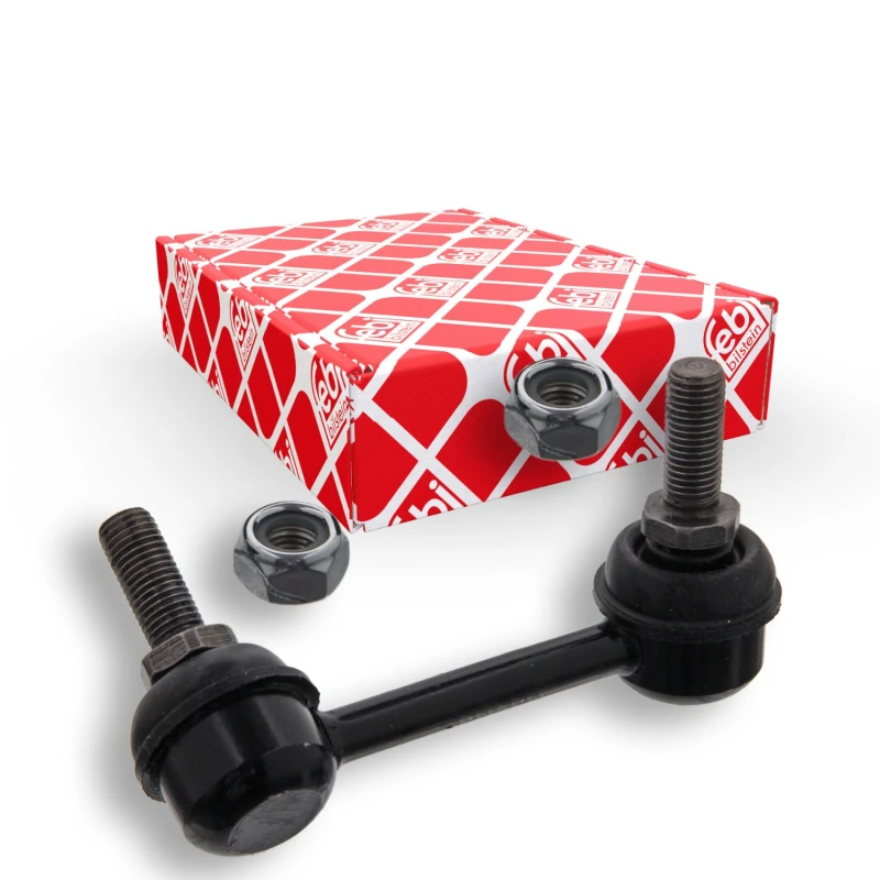 Image of FEBI BILSTEIN 34715 Anti-roll bar link OE Turbo NEW, Rear Axle Right Steel Link Stabiliser (3229)