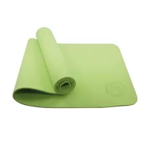 Image of JTL Double Sided Tpe Yoga Mat With Carry Strap Green/Black