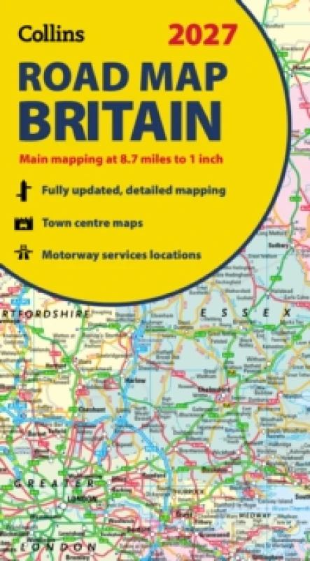 Image of 2027 Collins Road Map of Britain : Folded Map Sheet map, folded