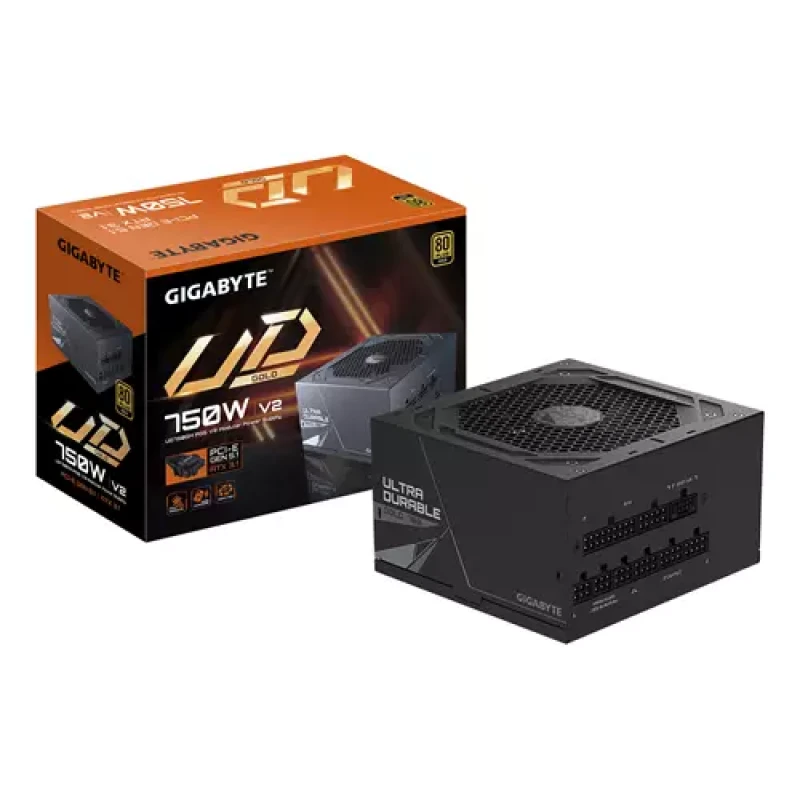 Image of Gigabyte UD750GM PG5 V2 Power Supply Unit- PCIe Gen 5.1. 80 PLUS Gold.
