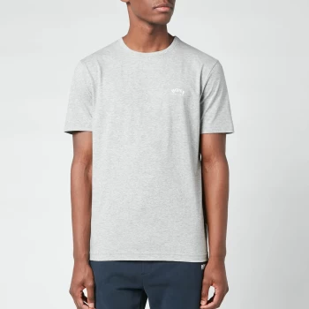 Image of Hugo Boss Athleisure Curved Logo T-Shirt Open Grey Size L Men