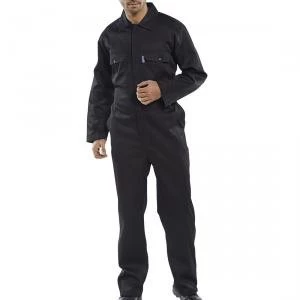 image of SuperTouch XXXXL Coverall Basic with Popper Front Opening PolyCotton