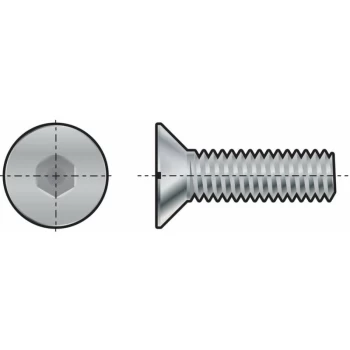 Image of M10X80 Skt Countersunk Head Screw (GR-10.9)- you get 5 - Qualfast