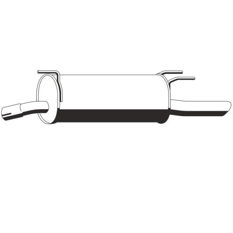 Image of ERNST 024280 Rear silencer End Silencer (3437)
