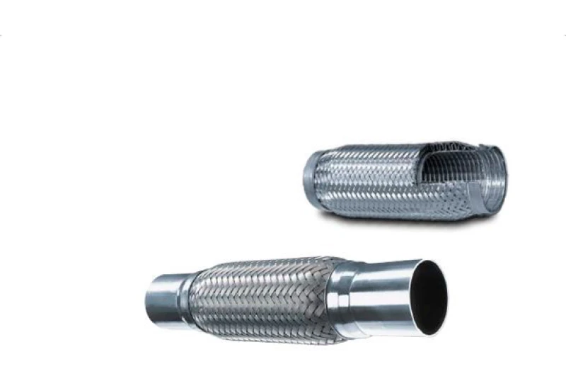 Image of RIDEX 3971F0003 Flex Hose, exhaust system with pipe socket Stainless Steel Flex Hose,exhaust system (3971)