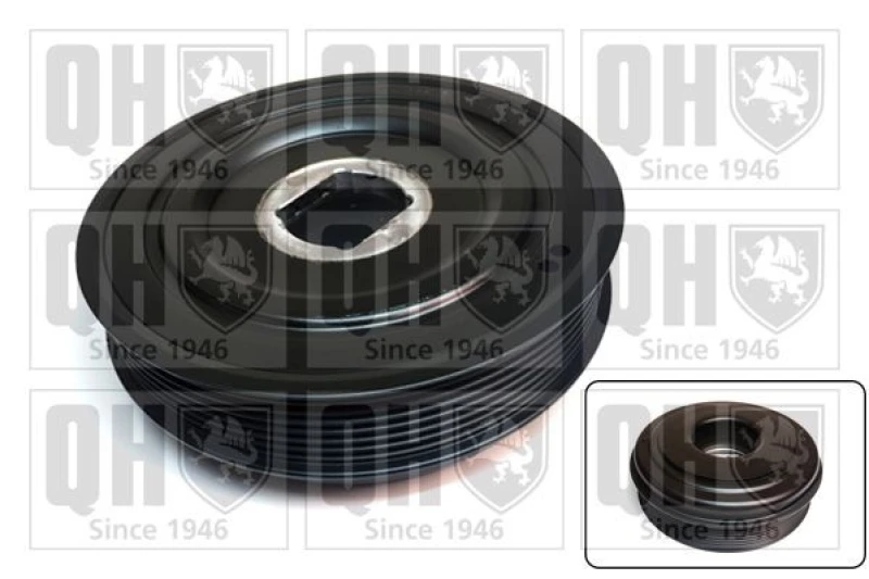 Image of QUINTON HAZELL Crankshaft pulley QUINTON HAZELL QCD185