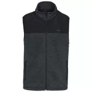 Image of Trespass Mens Leafminer Fleece Gilet (XXL) (Black Melange)