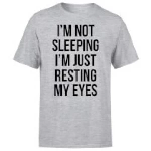Image of Im not Sleeping Im Resting my Eyes T-Shirt - Grey - 3XL