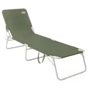 Outwell Folding Sunlounger Tenby Vineyard Green