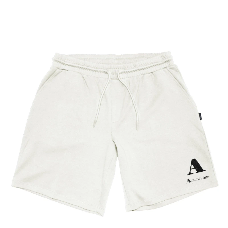 Image of Aquascutum Mens Fleece Jogger Shorts - Beige Male S
