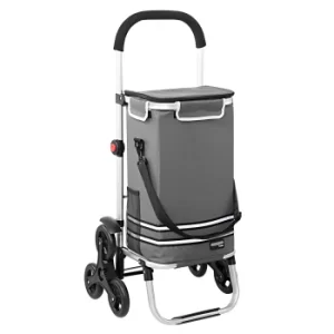 image of 2in1 Stair Climbing Shopping Trolley Grey