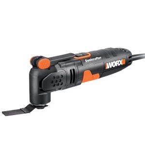 image of Worx Sonicrafter 250W Universal Oscillating Multi-Tool with 18 Piece Accessory Kit