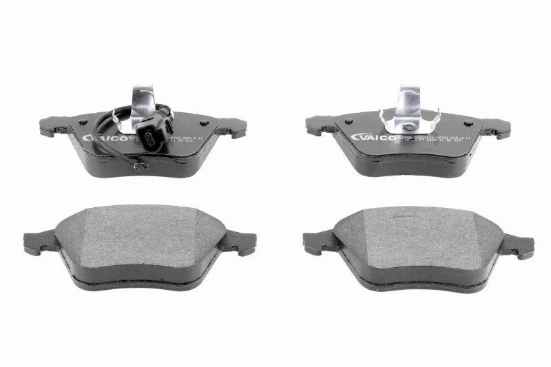 Image of VAICO V10-8295 Brake pad set Front Axle, incl. wear warning contact, Q+, original equipment manufacturer quality Brake Pad Set,disc brake (402)