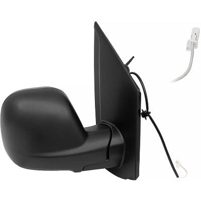 Image of DIEDERICHS 4098024 Wing mirror Right, black, with temperature sensor, Grained Outside Mirror (50)