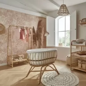 Image of Cuddleco Aria Complete 7 Piece Nursery Furniture Set - Rattan