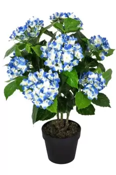 Image of Hydrangea Bush Artificial Plant with Pot, 70 cm