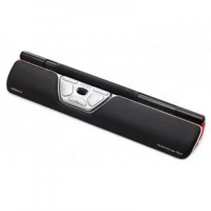 Image of Contour Design RollerMouse Red USB WiFi mouse Ergonomic, Gel wrist support mat, Built-in scroll wheel Black, Silver