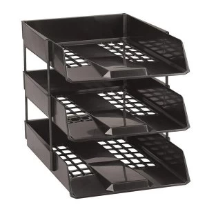 Avery Standard A4Foolscap Stackable Versatile Letter Tray Black