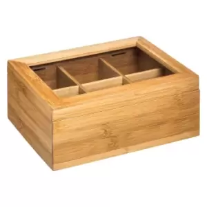 image of 5Five Bamboo Divided Tea Box