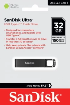 image of SanDisk Ultra 32GB USB Flash Drive