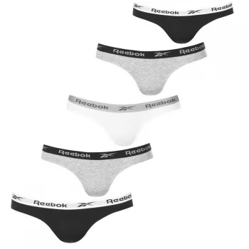 Image of Reebok 5 Pack Briefs Ladies - Black Asst