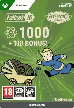 image of 1000 (+100 Bonus) Atoms - Fallout 76