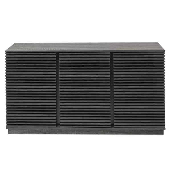 Image of Lloyd Pascal Vera 3 Door Sideboard - Grey Oak