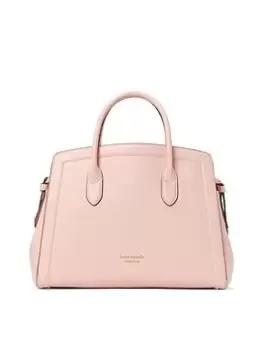 image of Kate Spade Knott Pebbled Large Leather Satchel - Pink