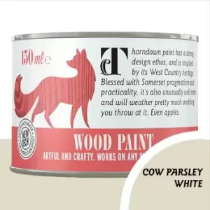 Image of Thorndown Cow Parsley White Satin Interior and Exterior Wood Paint 150ml