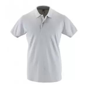 Image of SOLS Mens Perfect Pique Short Sleeve Polo Shirt (L) (Pure Grey)