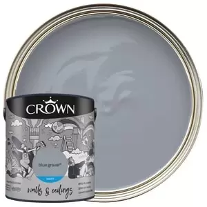 Image of Crown Matt Emulsion Paint - Blue Gravel - 2.5L