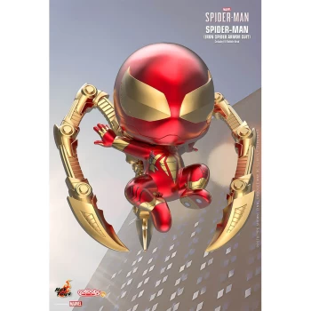 Image of Hot Toys Cosbaby Marvel's Spider-Man PS4 - Spider-Man (Iron Spider Armor Suit Version) Figure