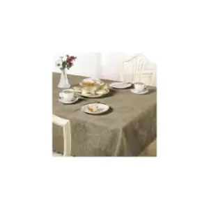 image of Table Cloth Damask Rose 63" Rd. Coffee