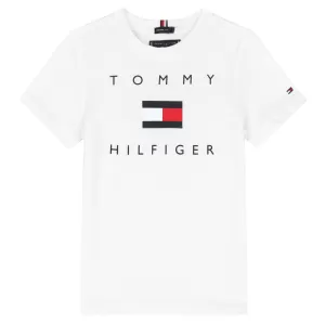 Image of Tommy Hilfiger Boys' Basic Short Sleeve T-Shirt - Bright White - 6 Years