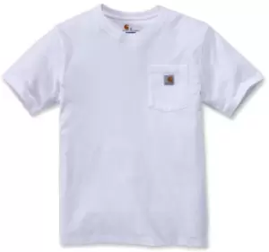 Image of Carhartt Workwear Pocket T-Shirt, white, Size L, white, Size L