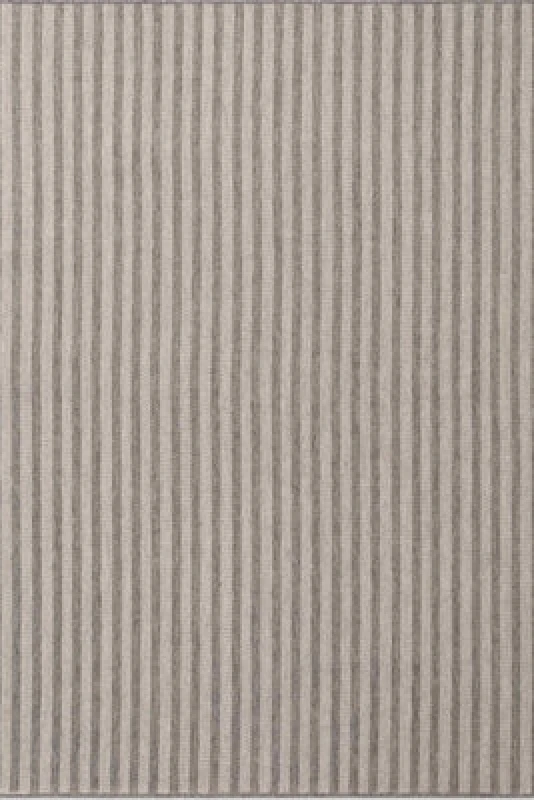Image of The Rugs Ted Baker Indoor Outdoor Flatweave Linley Rug Striped In Grey