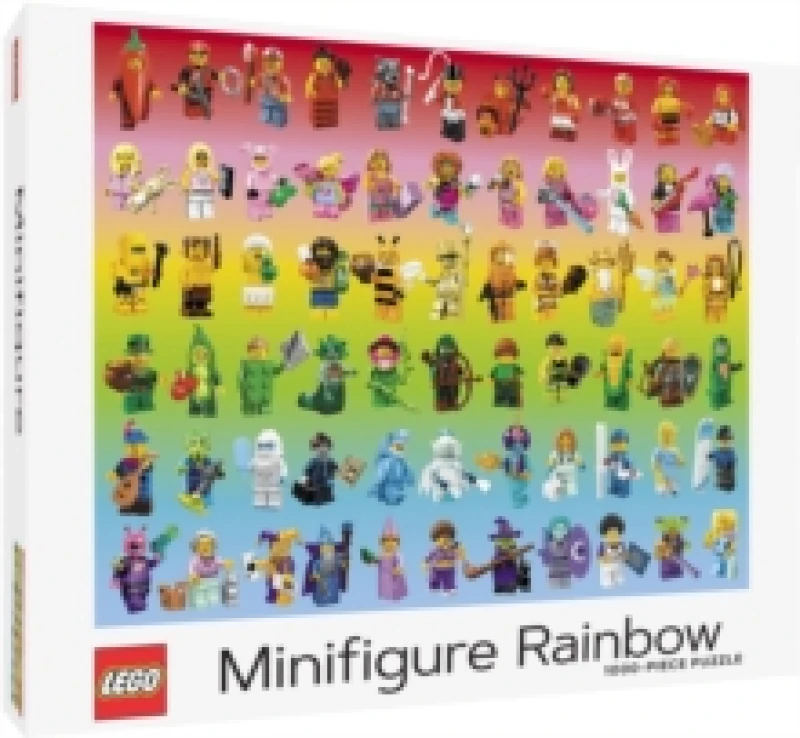 Image of LEGO Minifigure Rainbow 1000Piece Puzzle Jigsaw