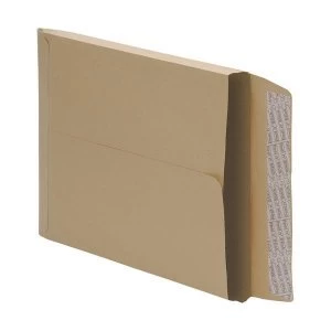 image of 5 Star Office C4 Envelopes Gusset 25mm Peel and Seal 115gsm Manilla Pack 125