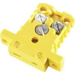 image of BB Thermo Technik Miniature Coupler Socket K type Yellow NiCrNi