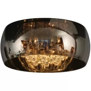 Image of Lucide PEARL - Flush Ceiling Light - Ø40cm - 5xG9 - Chrome