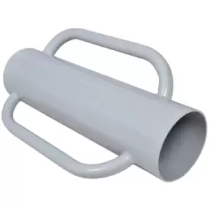 Image of Fence Post Driver With Handles Steel Vidaxl Grey