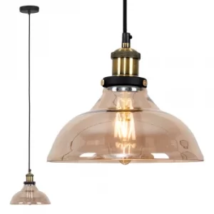 Image of Wallace Steampunk Pendant with Glass Shade