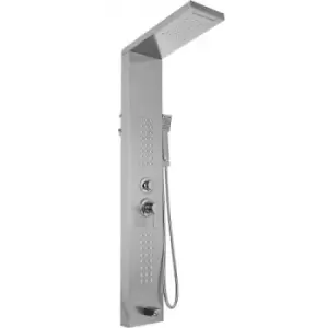 Image of 5 in1 Stainless Steel Shower Panel System Water Faucet Sprayer Silver