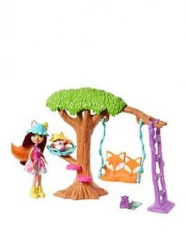 image of Enchantimals Playground Adventures Playset With Doll And Animal