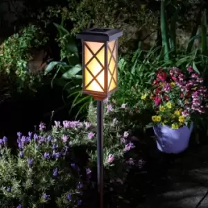 image of Solar Arezzo Cool Flame Torch Light Stake Bollard Lantern LED - Smart Garden