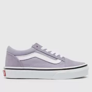 image of Vans Purple Old Skool Girls Junior Trainers